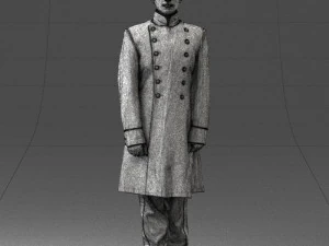000515 Uniformed Doorman Character Hotel Staff or Guard 3d print ready 3D Print Model