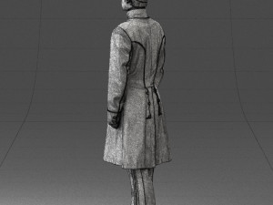 man in black suit 0179 3d print ready 3D-Druckmodell