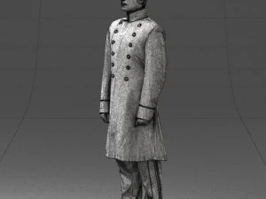 000515 Uniformed Doorman Character Hotel Staff or Guard 3d print ready 3D Print Model