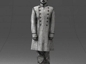 000515 Uniformed Doorman Character Hotel Staff or Guard 3d print ready 3D Print Model