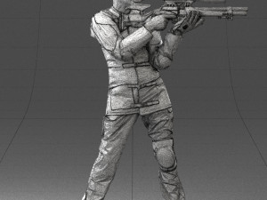 man with 0180 3D Модель