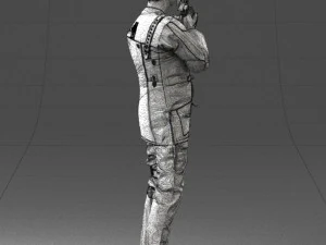 000516 Sport Shooter Character with Rifle Competitive Shooting Athlete 3d print ready 3D Print Model