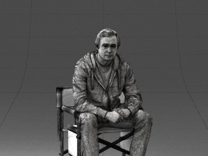 man on chair 0182 Model 3D