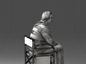 man on chair 0182 Model 3D