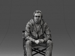 man on chair 0182 Model 3D