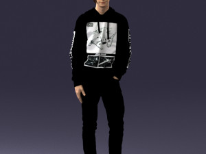 man in black suit 0166 3d print ready 3D 打印模型