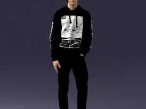 man in black suit 0166 3d print ready 3D Print Model