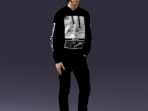 man in black suit 0166 3d print ready 3D 打印模型