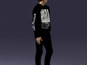 man in black suit 0166 3d print ready 3D Print Model