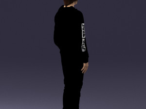 man in black suit 0166 3d print ready 3D 打印模型