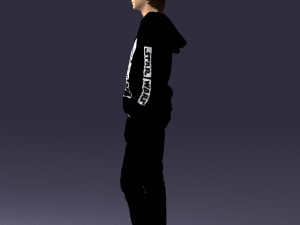 man in black suit 0166 3d print ready 3D 打印模型