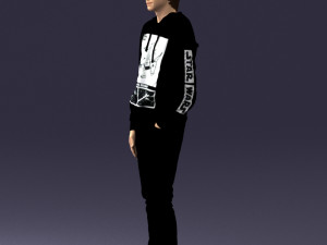 man in black suit 0166 3d print ready 3D 打印模型