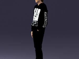 man in black suit 0166 3d print ready 3D Print Model