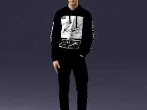 man in black suit 0166 3d print ready 3D Print Model