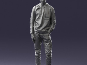 man in black suit 0166 3d print ready 3D 打印模型