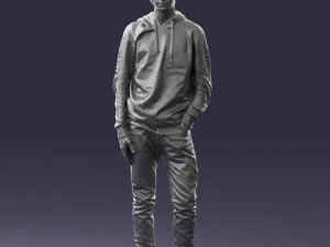 man in black suit 0166 3d print ready 3D Print Model