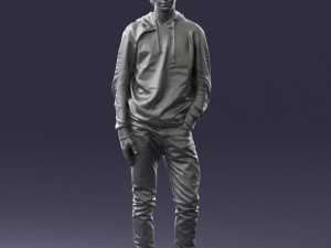 man in black suit 0166 3d print ready 3D 打印模型
