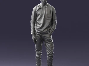 man in black suit 0166 3d print ready 3D Print Model