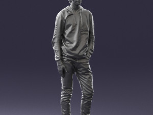 man in black suit 0166 3d print ready 3D 打印模型