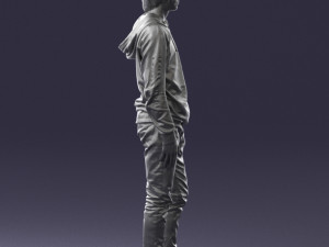 man in black suit 0166 3d print ready 3D 打印模型