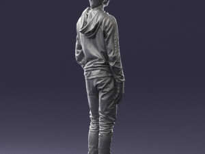 man in black suit 0166 3d print ready 3D 打印模型