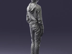 man in black suit 0166 3d print ready 3D Print Model