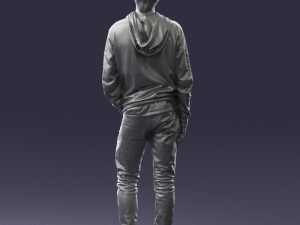 man in black suit 0166 3d print ready 3D 打印模型