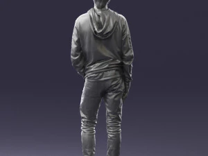 man in black suit 0166 3d print ready 3D Print Model