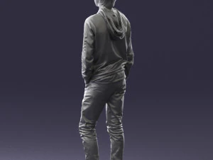 man in black suit 0166 3d print ready 3D Print Model
