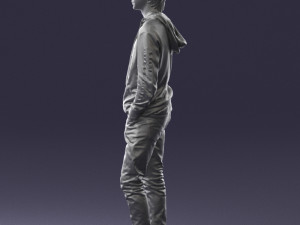 man in black suit 0166 3d print ready 3D 打印模型