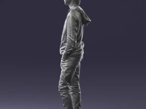 man in black suit 0166 3d print ready 3D Print Model