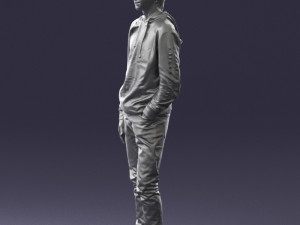 man in black suit 0166 3d print ready 3D 打印模型