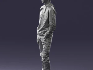 man in black suit 0166 3d print ready 3D Print Model