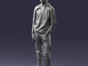 man in black suit 0166 3d print ready 3D 打印模型