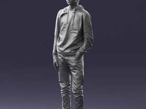 man in black suit 0166 3d print ready 3D Print Model