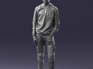 man in black suit 0166 3d print ready 3D 打印模型
