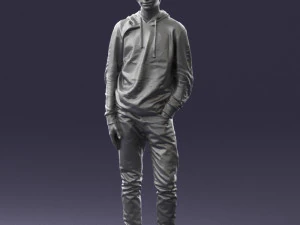 man in black suit 0166 3d print ready 3D Print Model