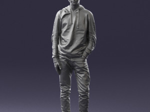 man in black suit 0166 3d print ready 3D 打印模型