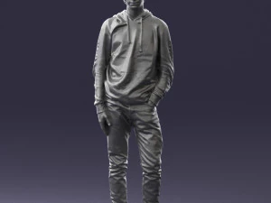 man in black suit 0166 3d print ready 3D Print Model
