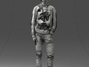 man in black suit 0166 3d print ready 3D 打印模型