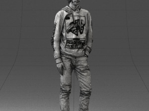 man in black suit 0166 3d print ready 3D 打印模型