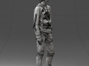 man in black suit 0166 3d print ready 3D 打印模型