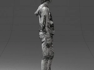 man in black suit 0166 3d print ready 3D Print Model