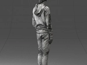 man in black suit 0166 3d print ready 3D Print Model