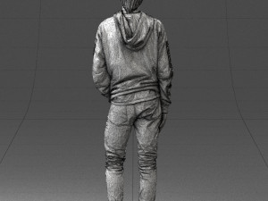 man in black suit 0166 3d print ready 3D 打印模型
