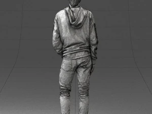 man in black suit 0166 3d print ready 3D Print Model