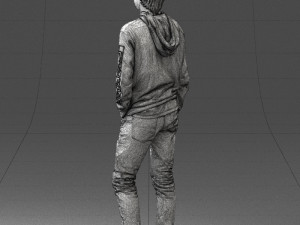 man in black suit 0166 3d print ready 3D 打印模型