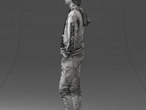 man in black suit 0166 3d print ready 3D Print Model