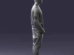 000520 Tattooed Street Man Urban Male Character 3D Model