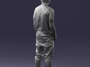 000520 Tattooed Street Man Urban Male Character 3D Model